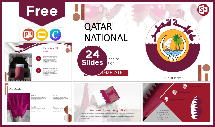 Free Qatar National Day Template for PowerPoint and Google Slides