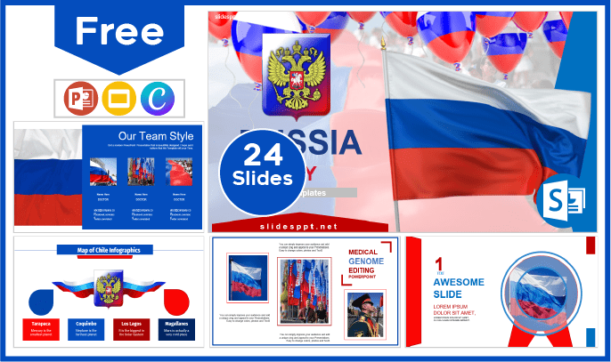 Free Russia Day Template for PowerPoint and Google Slides