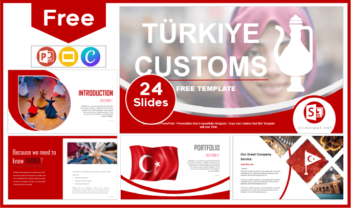 Free Turkey Customs Template for PowerPoint and Google Slides