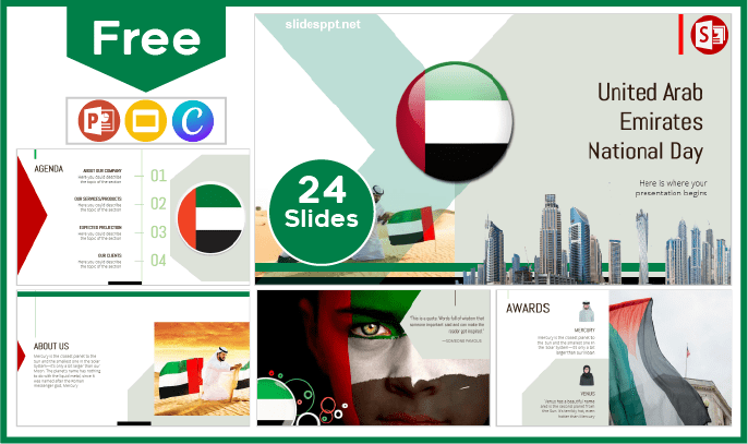 Free United Arab Emirates National Day Template for PowerPoint and Google Slides