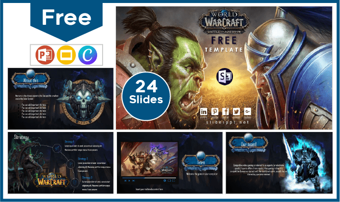 Free World of Warcraft Template for PowerPoint and Google Slides