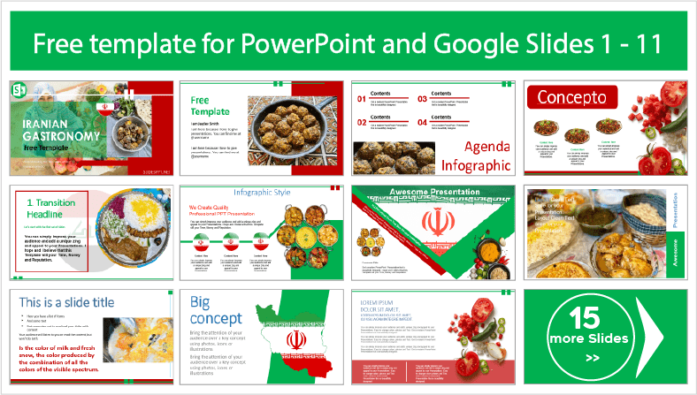 Iranian Gastronomy Template to download for free in PowerPoint and Google Slides themes