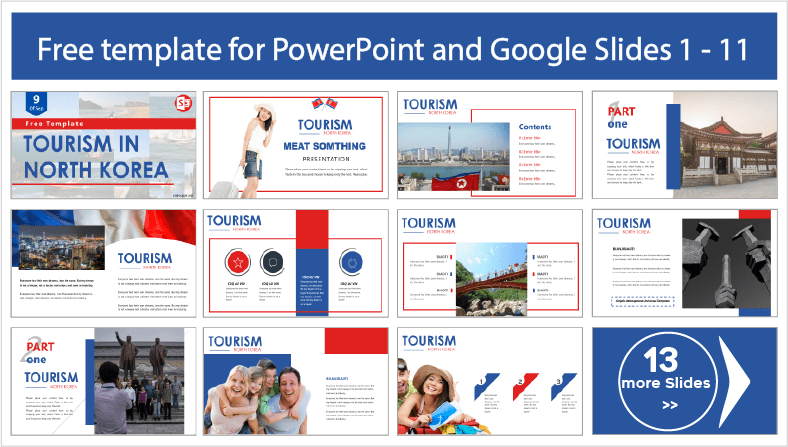 Téléchargez gratuitement des modèles de tourisme en Corée du Nord pour les thèmes PowerPoint et Google Slides..