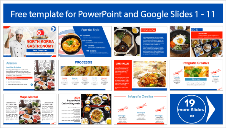 North Korean Gastronomy Template - PowerPoint Templates and Google Slides
