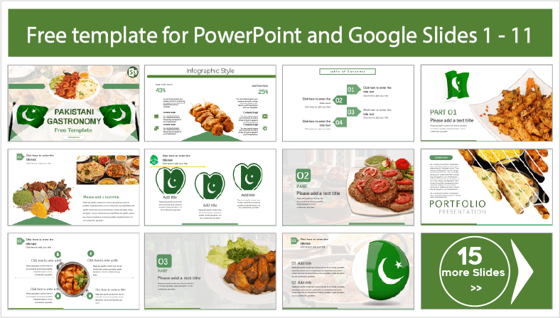 Baixe modelos gratuitos de culinária paquistanesa para temas de PowerPoint e Google Slides.