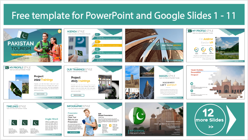 Baixe modelos gratuitos de Turismo no Paquistão para temas do PowerPoint e do Google Slides.