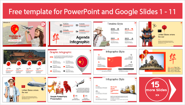 China Tourism Template to download for free in PowerPoint and Google Slides themes.