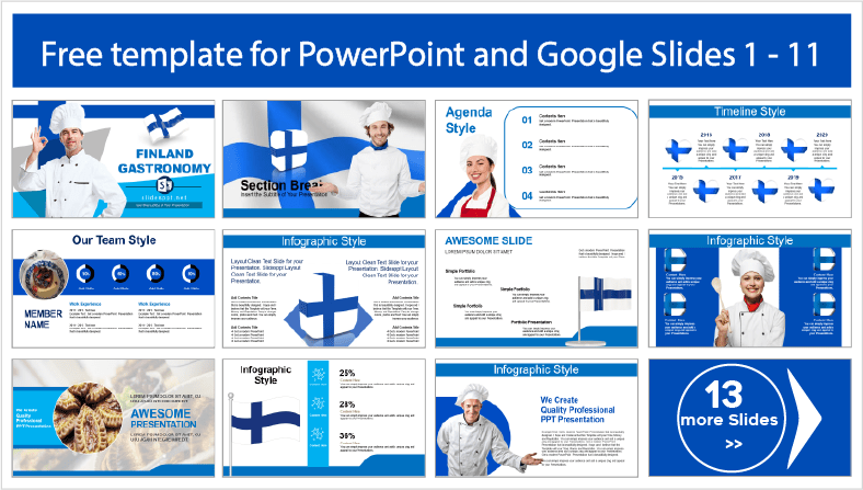 Finland Gastronomy template to download for free in PowerPoint and Google Slides themes