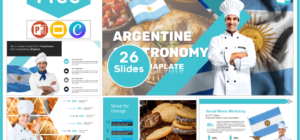 Free Argentina Gastronomy Template for PowerPoint and Google Slides.
