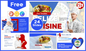 Free Belize Gastronomy Template for PowerPoint and Google Slides.