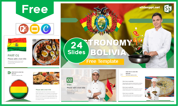 Free Bolivian Gastronomy Template for PowerPoint and Google Slides.