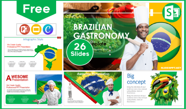 Plantilla de Gastronomía de Brasil