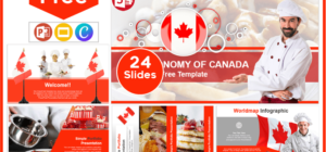 Free Canada Gastronomy Template for PowerPoint and Google Slides.
