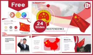 Free China Independence Template for PowerPoint and Google Slides.