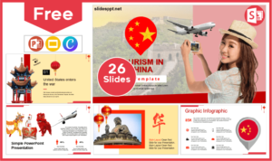 Free China Tourism Template for PowerPoint and Google Slides.