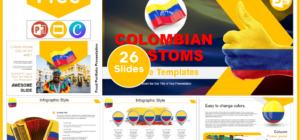 Free Colombia Customs Template for PowerPoint and Google Slides.