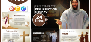 Free Easter Sunday template for PowerPoint and Google Slides.