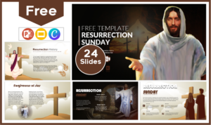 Free Easter Sunday template for PowerPoint and Google Slides.