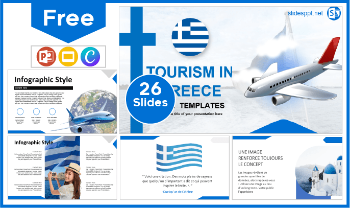 Free Greece Tourism Template for PowerPoint and Google Slides