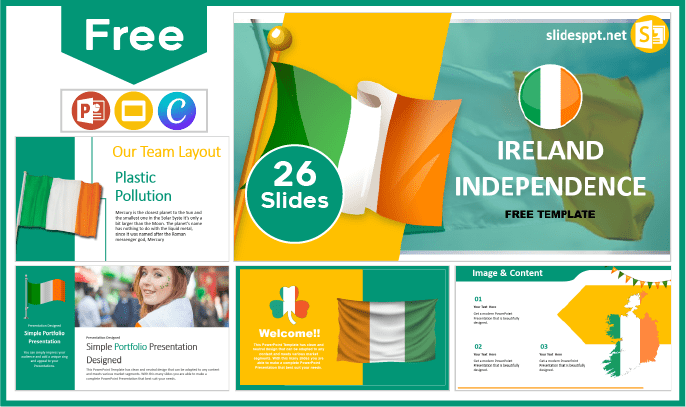 Free Irish Independence Template for PowerPoint and Google Slides