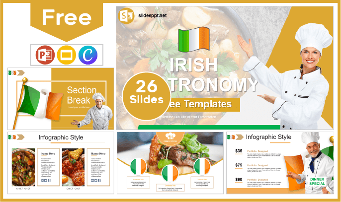 Free Irish Gastronomy Template for PowerPoint and Google Slides