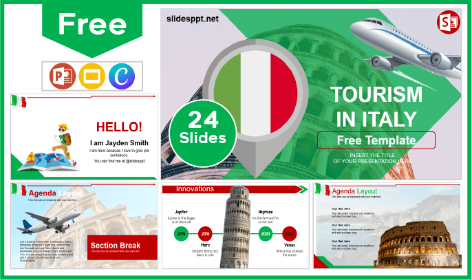Free Italy Tourism Template for PowerPoint and Google Slides