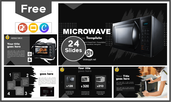 Modèle de micro-ondes gratuit pour PowerPoint et Google Slides.