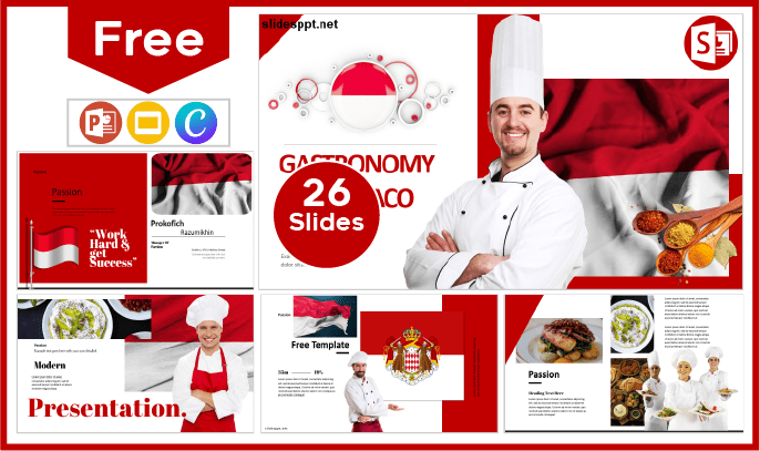 Free Monaco Gastronomy Template for PowerPoint and Google Slides