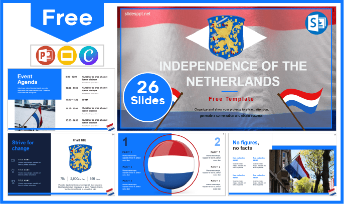 Free Netherlands Independence Template for PowerPoint and Google Slides.