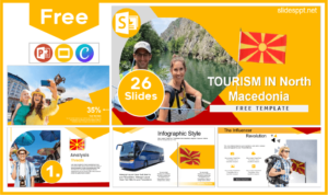 Free North Macedonia Tourism Template for PowerPoint and Google Slides.