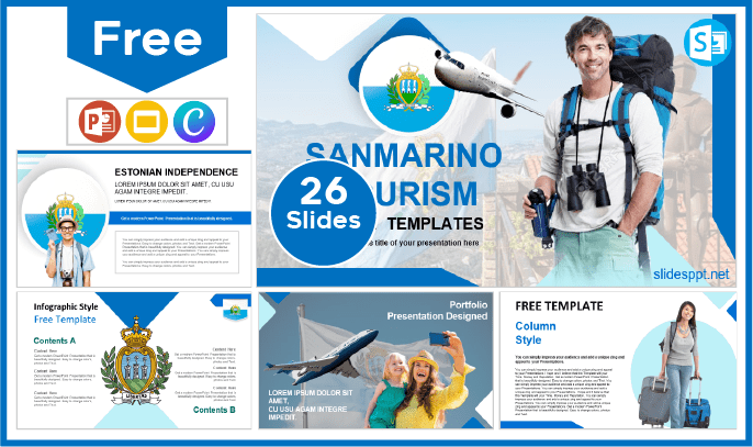 Free San Marino Tourism Template for PowerPoint and Google Slides.