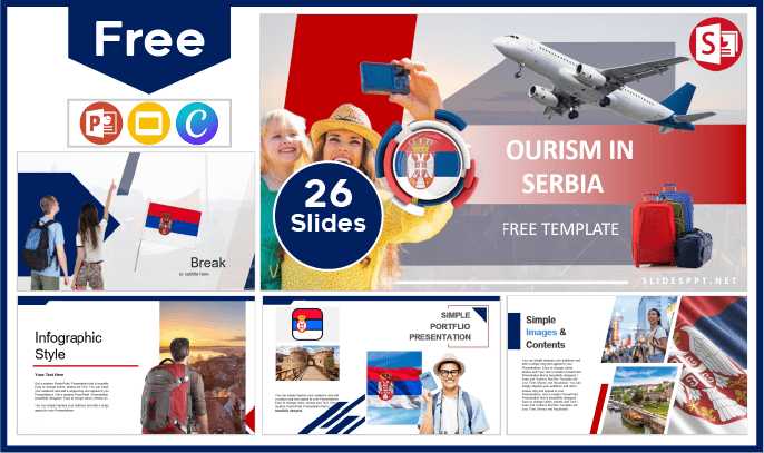 Free Serbia Tourism Template for PowerPoint and Google Slides.