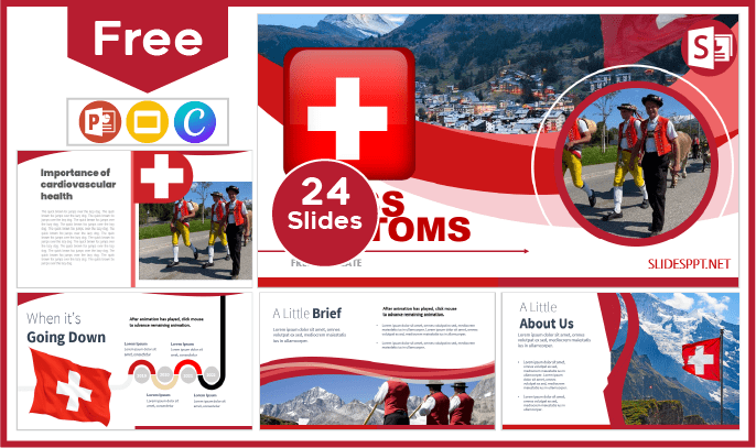 Modèle gratuit des douanes suisses pour PowerPoint et Google Slides.