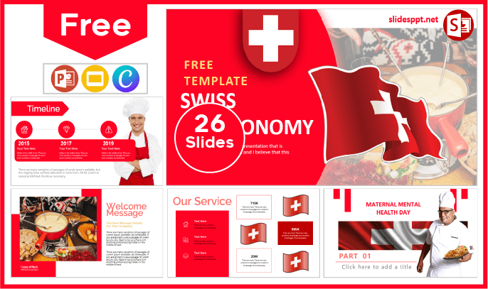 Free Swiss Gastronomy Template for PowerPoint and Google Slides.