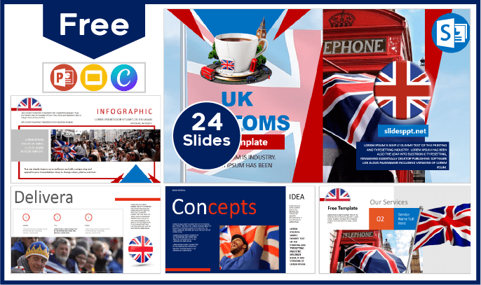 Free UK Customs Template for PowerPoint and Google Slides.
