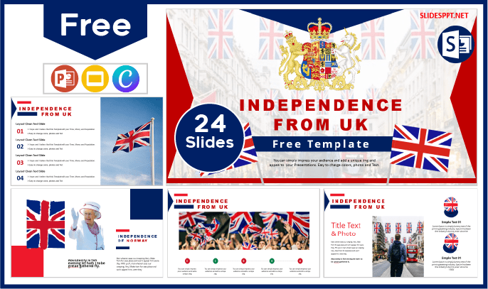 Free UK Independence Template for PowerPoint and Google Slides.