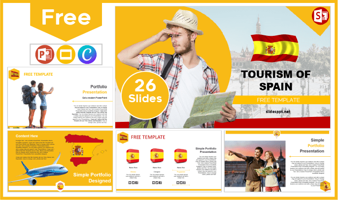 Free Spain Tourism Template for PowerPoint and Google Slides