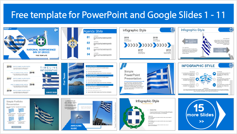 Greek Independence Template to download for free in PowerPoint and Google Slides themes