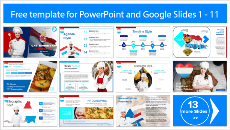 Luxembourg Gastronomy Template - PowerPoint Templates and Google Slides