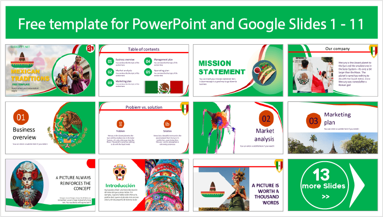 Baixe modelos gratuitos da Alfândega Mexicana para temas do PowerPoint e do Google Slides.