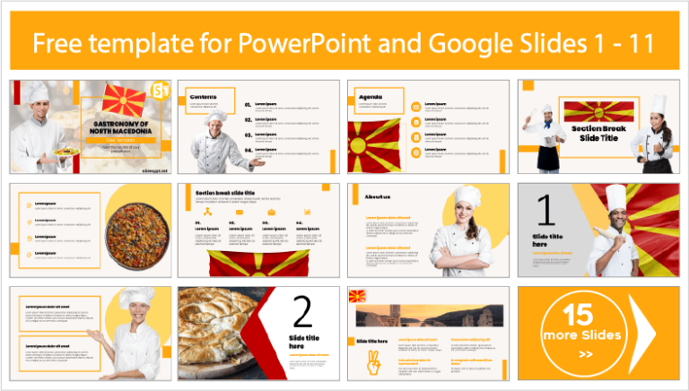 North Macedonia Gastronomy Template - PowerPoint Templates and Google ...