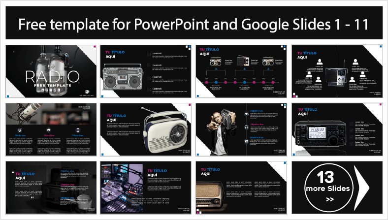 Laden Sie kostenlose Radio-Vorlagen für PowerPoint- und Google Slides-Themen herunter.
