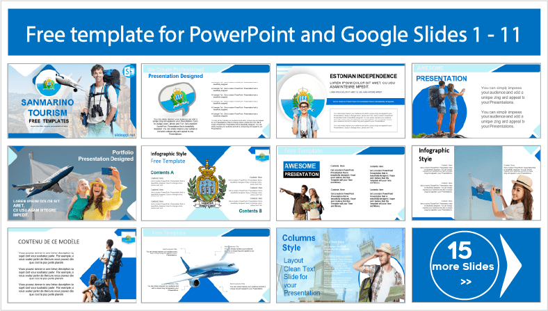 Téléchargez gratuitement les modèles de tourisme de Saint-Marin pour les thèmes PowerPoint et Google Slides.