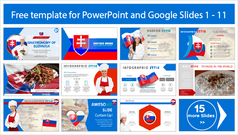 Téléchargez gratuitement des modèles de gastronomie slovaque pour les thèmes PowerPoint et Google Slides..