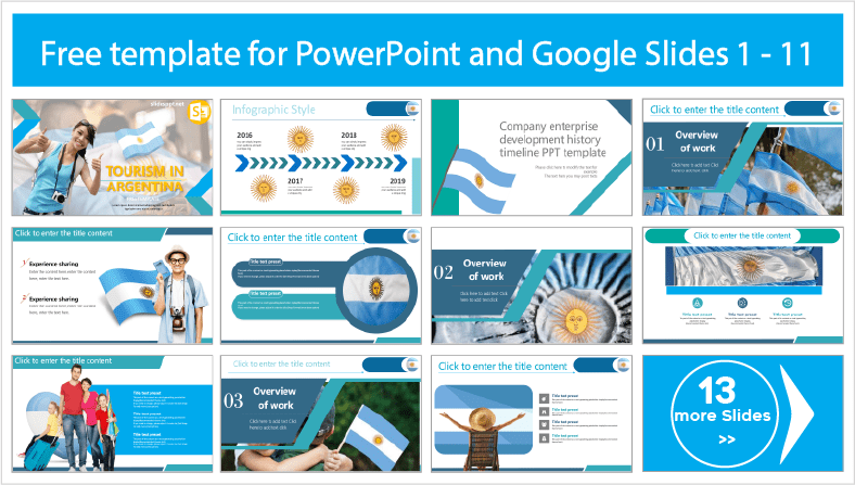 Laden Sie kostenlose Argentinien-Tourismus-Vorlagen für PowerPoint- und Google Slides-Themen herunter.