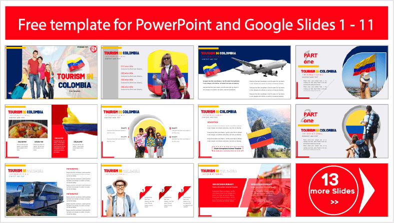 Tourism in Colombia template to download for free in PowerPoint and Google Slides themes.