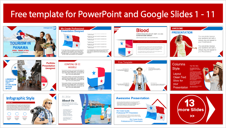 Tourism in Panama template to download for free in PowerPoint and Google Slides themes.