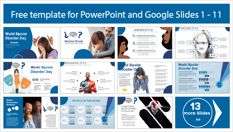 Baixe modelos gratuitos do Dia Mundial do Transtorno Mental para temas do PowerPoint e Google Slides.
