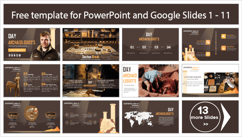 Archaeologist's Day template to download for free in PowerPoint and Google Slides themes.