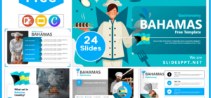 Free Bahamas Gastronomy Template for PowerPoint and Google Slides.
